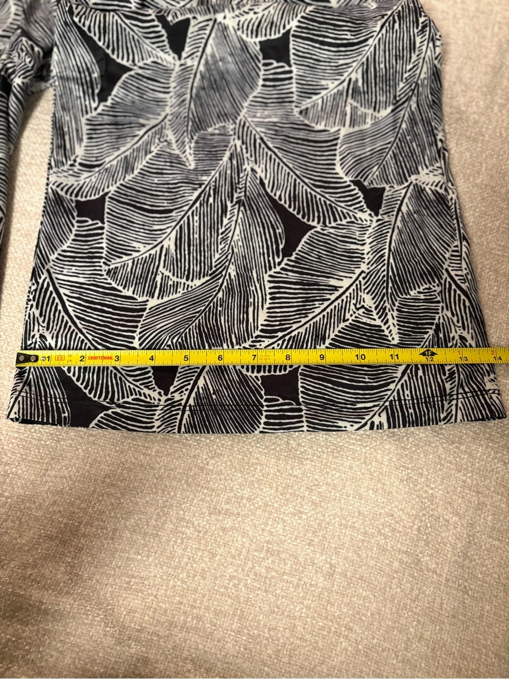 Arolina Wide Leg Printed Women's Pants - Black & White Size XL - Picture 14 of 15